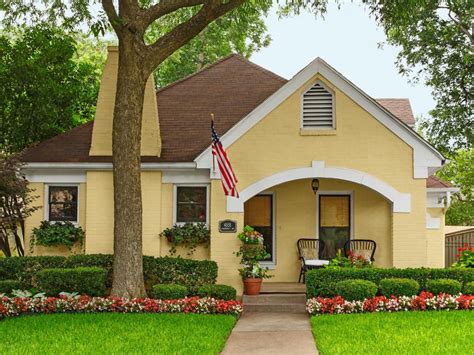 yellow stucco house colors